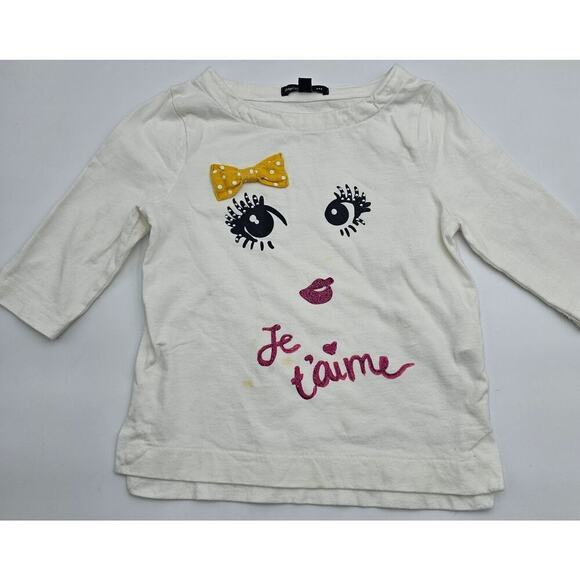 5 Piece Gap Girl's 4/5 Yellow French Tops/Sweater/Dress Lot - Picture 12 of 15